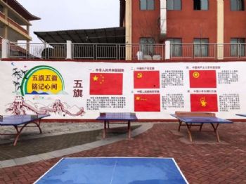 庆阳井盖墙体绘画 周密部署