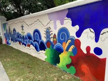 衢州地产标识系统设计墙面绘画 墙体绘画