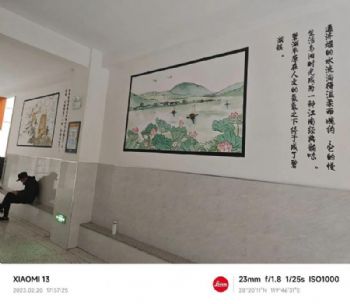 浙江古典墙体绘画 美丽乡村墙绘