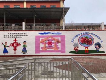 绍兴游泳馆墙画 幼儿园彩绘