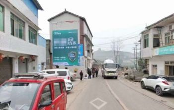 无锡江苏墙体广告,宣传家风彩绘户外墙体广告
