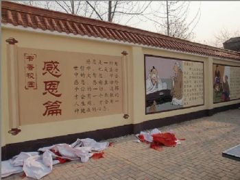 六安体育馆墙体绘画艺术 墙面广告