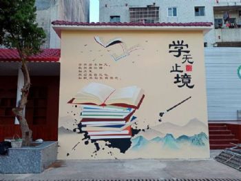 宿州教堂墙体彩画 乡镇墙壁广告