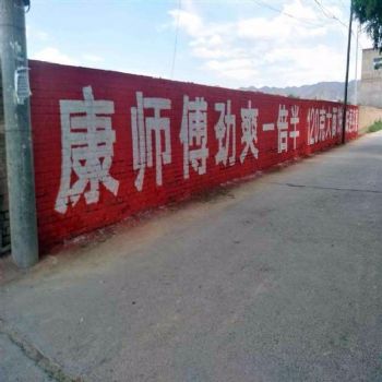 墙体户外广告四川遂宁蓬溪县为梦想刷出无限可能