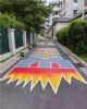 恩施文明墙绘走廊振兴乡村绘画 烟囱装饰画