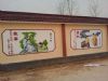 天门形象墙彩绘乡村振兴墙绘 冷却塔美化施工