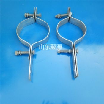 抱箍制作厂家 单长尾杆用抱箍 线路用圆抱箍 热镀锌扁铁材质