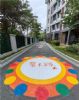 江苏路边墙体广告石墩子彩绘涂鸦筒仓彩绘振兴乡村绘画