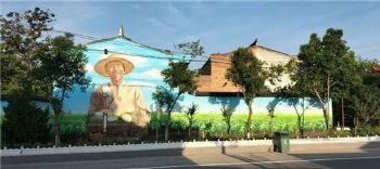 泰州墙体户外广告墙绘壁画彩绘烟囱彩绘新农村农耕彩绘
