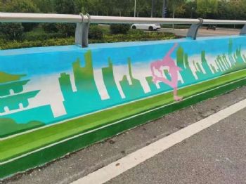 福建大型壁画烟囱彩绘设计新农村文化广场彩绘墙体喷绘广告