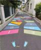 厦门墙面绘画烟囱蓝天白云新农村建设主题绘画户外喷绘广告墙