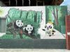咸宁美丽乡村壁画 古建筑彩绘 电厂烟囱彩绘 浮雕墙画