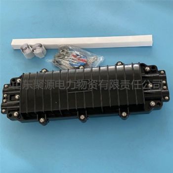大d型卧式光缆接续盒pc材质24芯4孔防水地埋接续盒