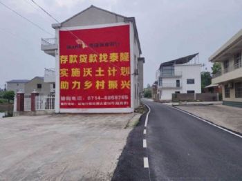 墙体广告广东茂名墙画手绘画 化州空气能喷绘墙体广告