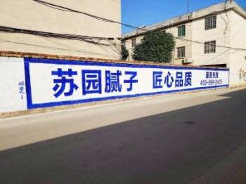 墙体广告广东揭阳喷绘墙体广告 龙川防水材料墙体写大字