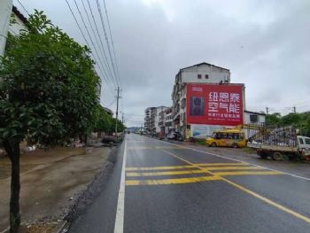 肇庆墙体广告,东莞水电管材楼体喷绘墙体喷绘广告