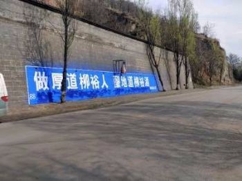 甘肃甘南墙上写标语 庆阳合水保险区县墙体广告 墙体标语广告
