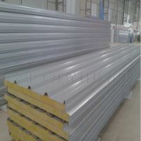 彩钢04上03下岩棉夹心5cm顶板 耐火隔热