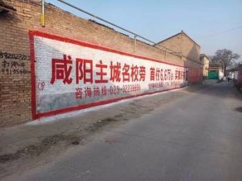 甘肃墙体广告天水户外宣传墙面广告 酒泉阿克塞手绘墙体广告