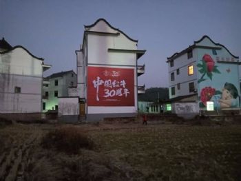 甘肃定西户外墙体广告喷绘墙体广告 天水秦州美丽乡村墙绘