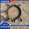 沧州厂家管道滚动支座 抱箍式滚轮管托 锅炉高温管道支撑托架规格齐全
